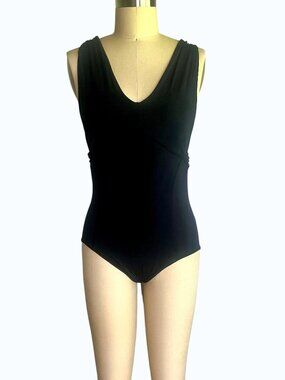 lululemon Black Cross Back One Piece Swimsuit Bathing Suit Small 4